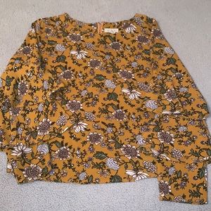 Passport mustard, Floral shirt.